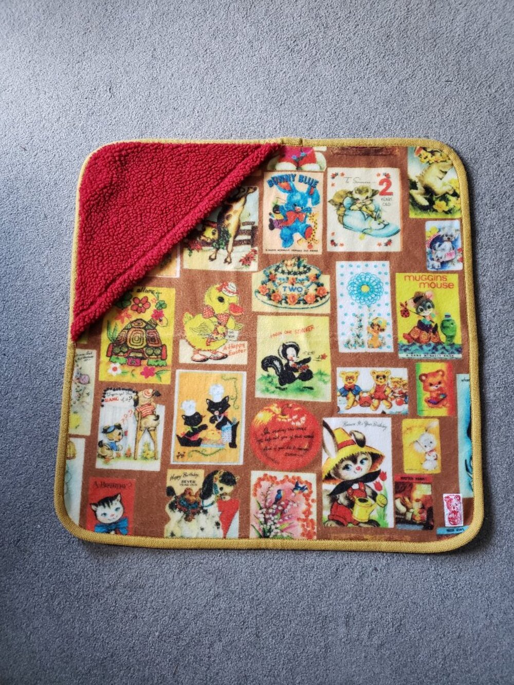 Muchacha baby blanket vintage print Made in Japan